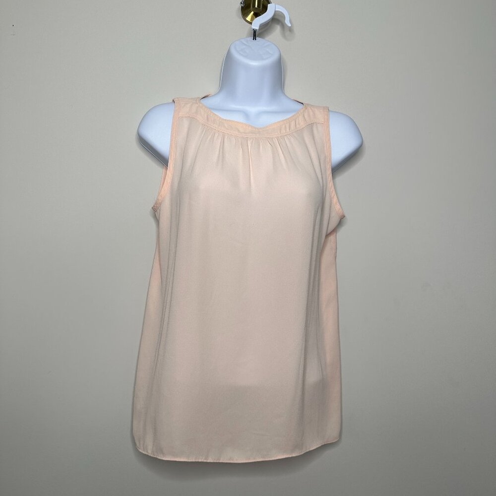 Ann Taylor LOFT Petites Pink Sleeveless Blouse Women's XSP
